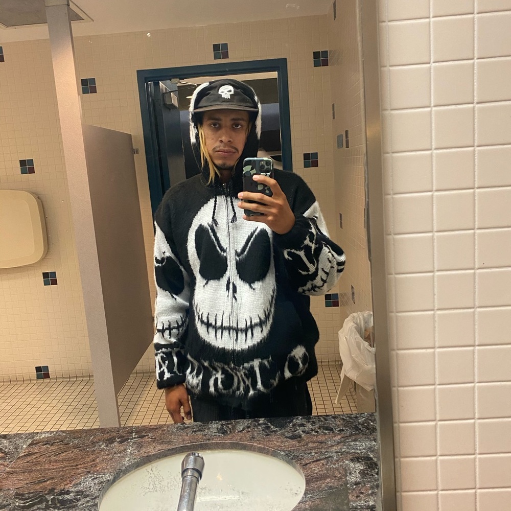 NIGHTMARE BEFORE CHRISTMAS JACK WOVEN WOOL HOODIE